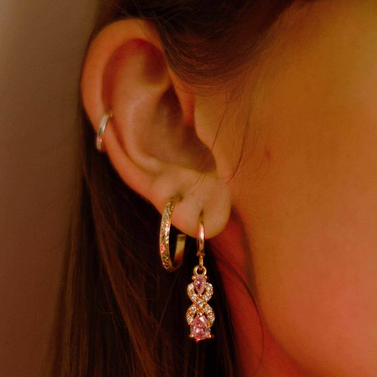 Pair Of Peaches - The Deba Charm Hoops