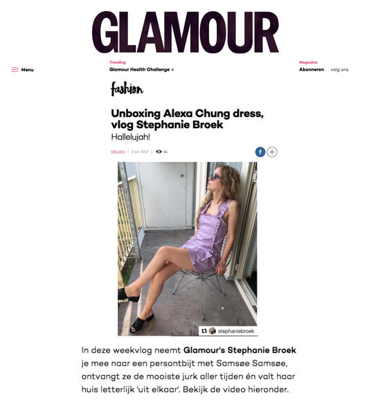 Glamour NL- Stephanie Broek featured in the AMMOS mules