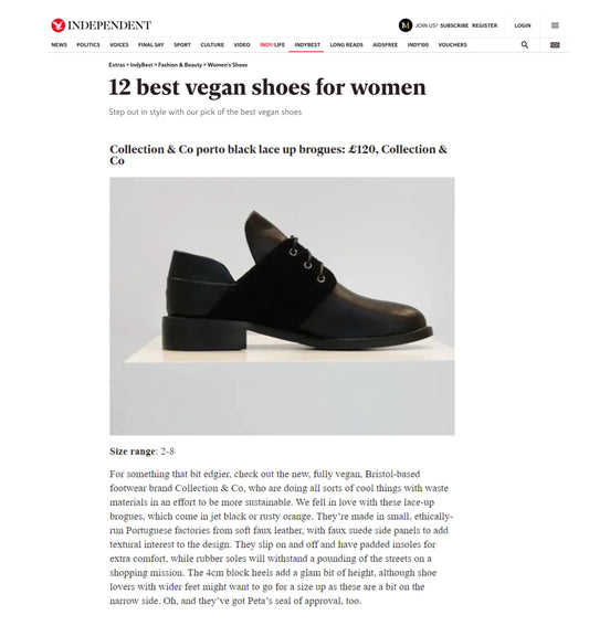 The Independent - 12 Best Vegan Shoes