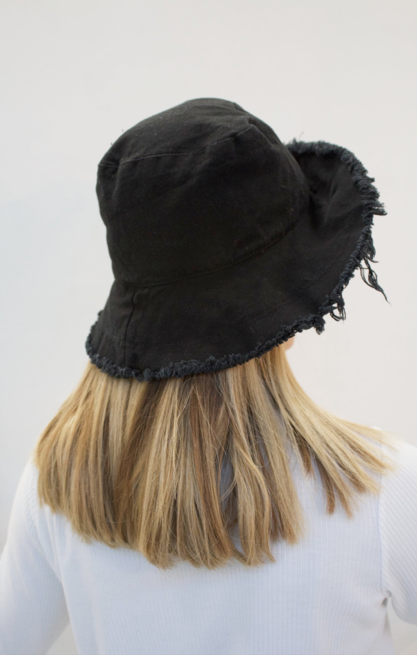 EVA Black up-cycled cotton hat