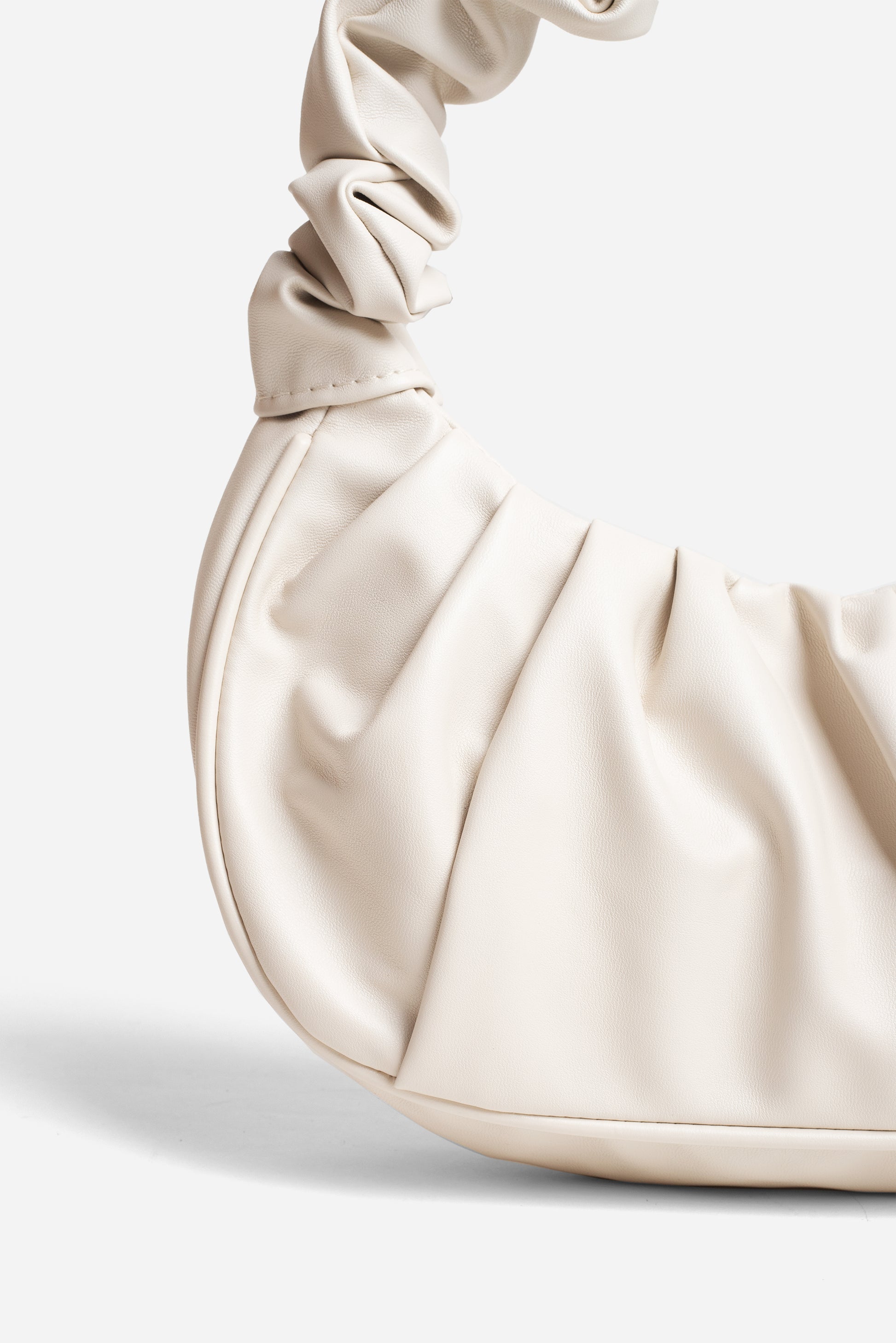 Macca Mini Cream Ruched Bag – Collection & Co