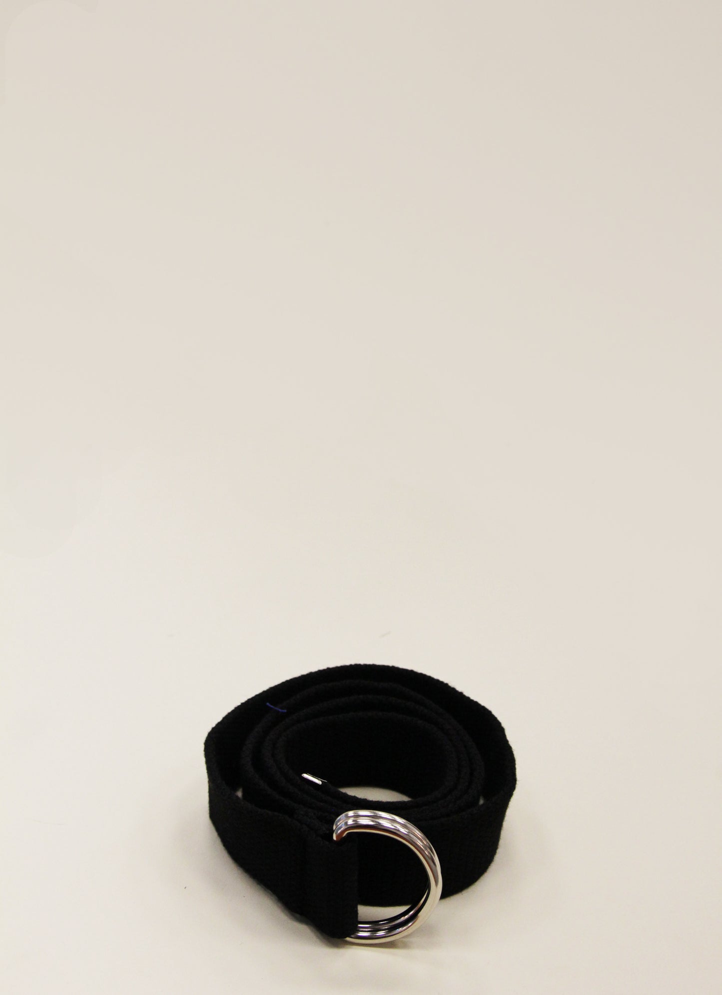 YLICO Black Fabric D-Ring Belt
