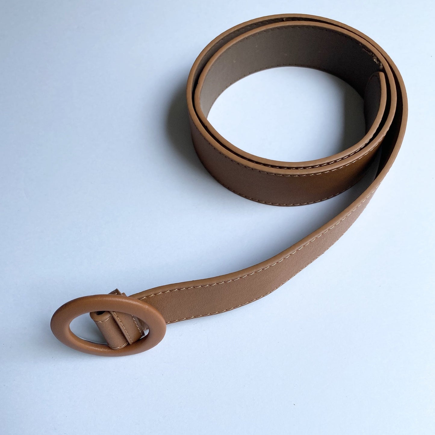 TIA Tan Circle Ring Belt