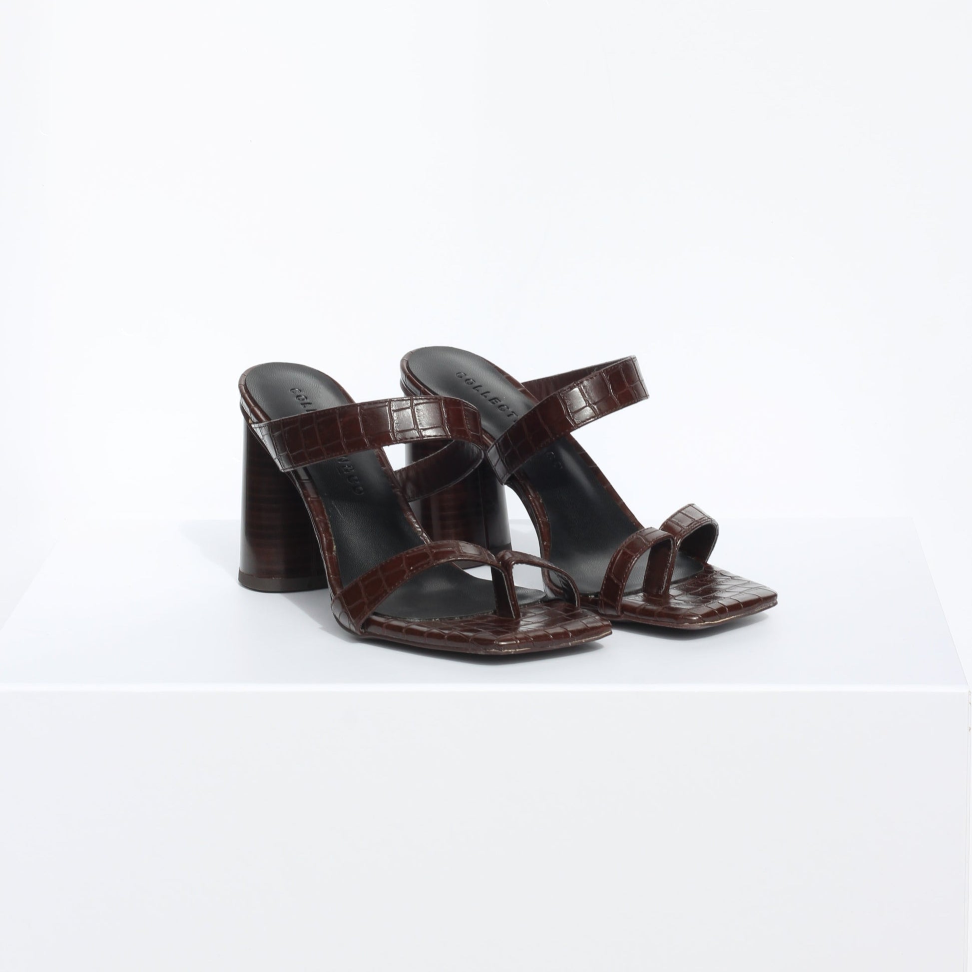 LUCA Mules, Brown Croc – Collection & Co