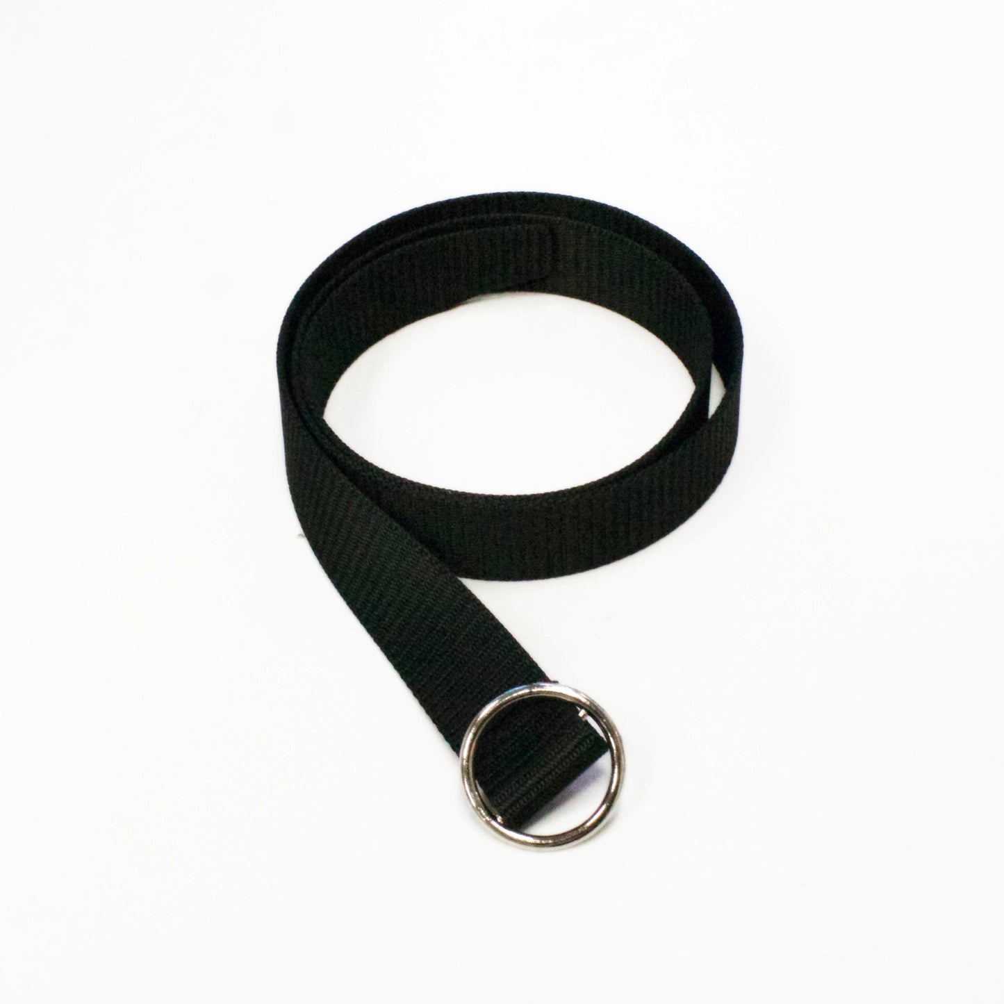 NINA Black Fabric Ring Belt