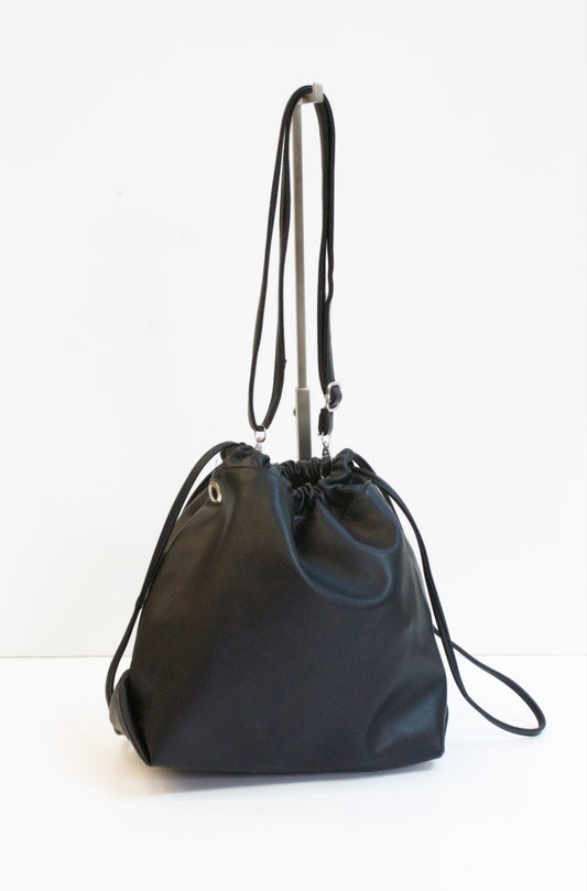 RONA Black Drawstring Bag