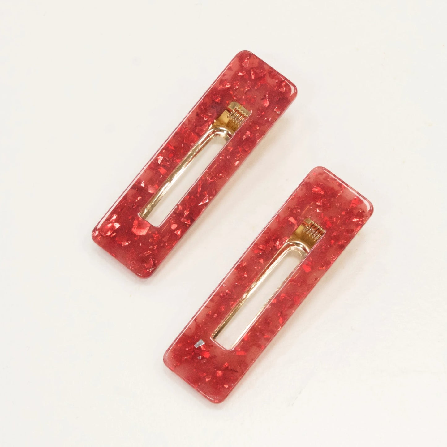 Set of Two Raspberry Hair Clips